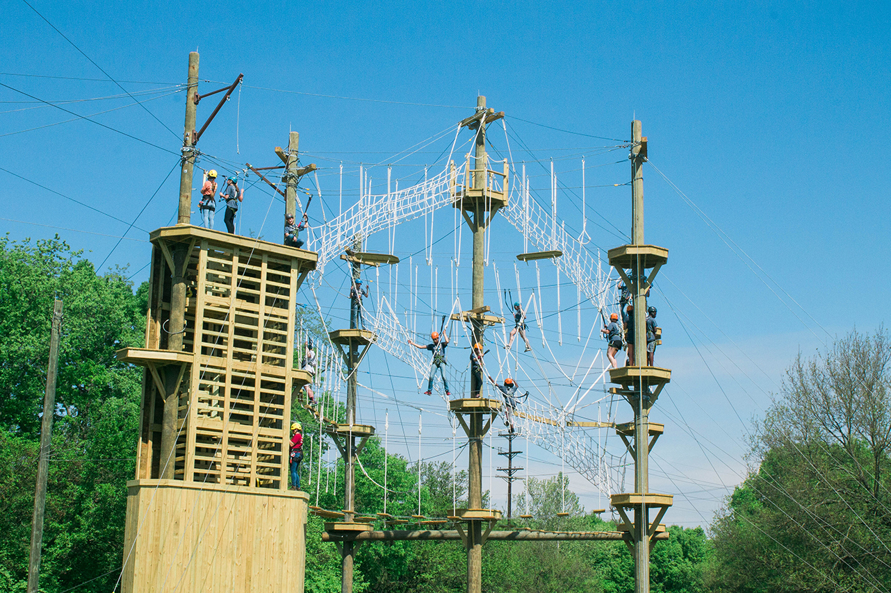 State of the Art High Ropes Course  Great Miami Valley - Camp Campbell